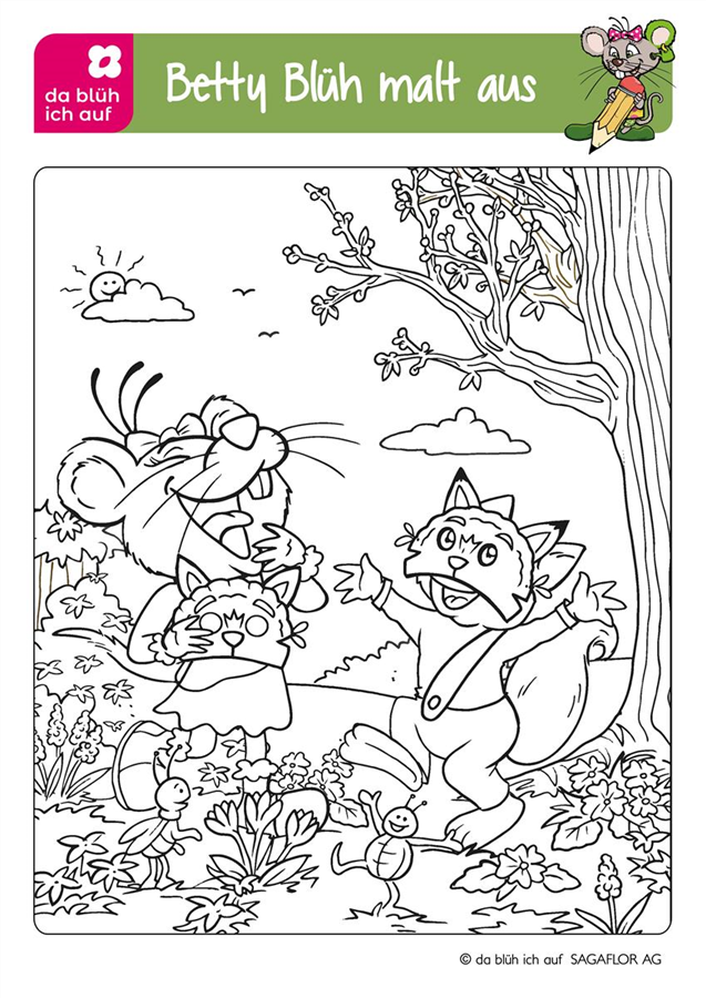 Betty Blüh Ausmalbild 1 25 Betty Blüh Ausmalbild 1 25